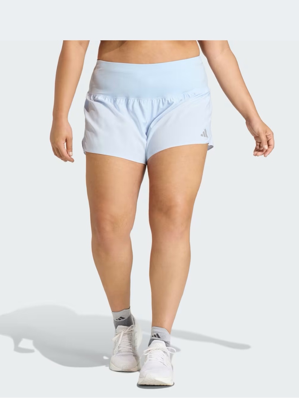 adidas Women’s Crystal Sky  High-Waist Athletic Shorts